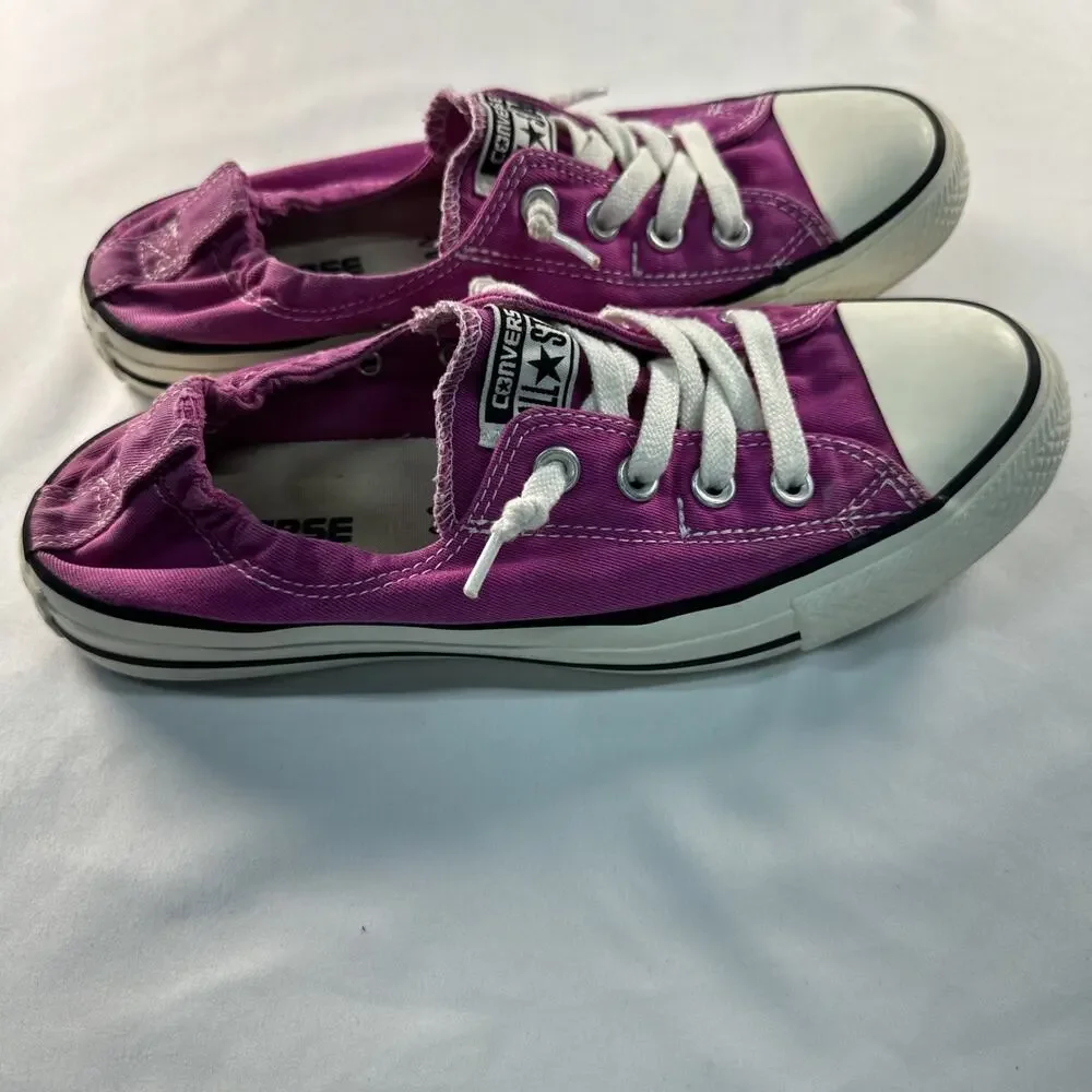 Converse Chuck Taylor Slip-On Sneakers Magenta Pink Canvas Women’s Size 9